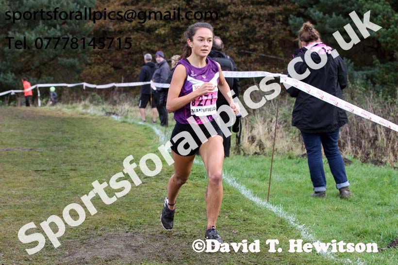 Womens junior National Cross Country Relay, Berry Hill Park, Mansfield. Photo:  David T. Hewitson/Sports for All Pics